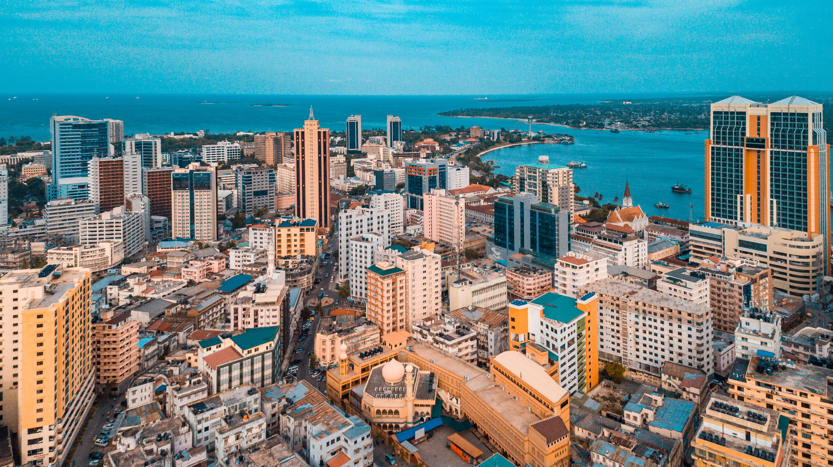 Aerial View of the City of Dar Es Salaam